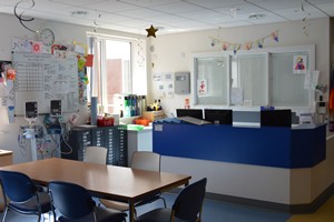 An adolescent area at Blackpool Victoria Hospital