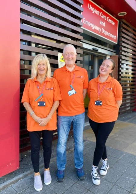 Ann, Graham and Charlotte – ED volunteers